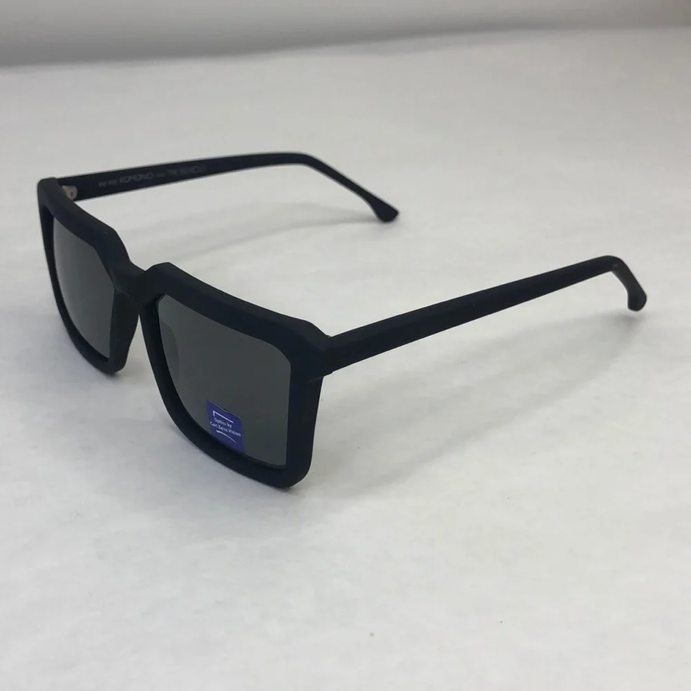 KOMONO Benicio CZ Black Rubber Sunglasses (NEW) 🕶